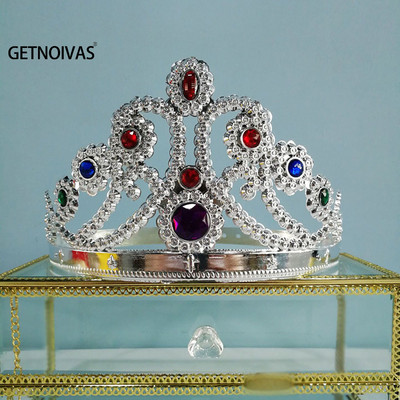 Party Tiara King Crown Birthday Cap King Crown Kalap gyerekeknek Felnőtt Születésnapi Party Cosplay Prince Princess Festival Decor Sl