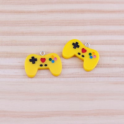 10 db 20 mm-es játéktábla gyanta bűbáj barkácsolás Kawaii 3D telefon kulcstartó karkötő fülbevaló haj medál varázs ékszerkészítéshez