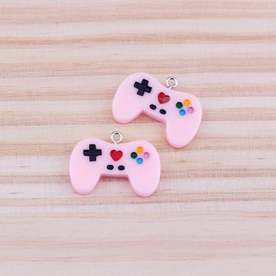 10 db 20 mm-es játéktábla gyanta bűbáj barkácsolás Kawaii 3D telefon kulcstartó karkötő fülbevaló haj medál varázs ékszerkészítéshez