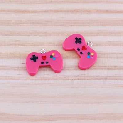 10 db 20 mm-es játéktábla gyanta bűbáj barkácsolás Kawaii 3D telefon kulcstartó karkötő fülbevaló haj medál varázs ékszerkészítéshez