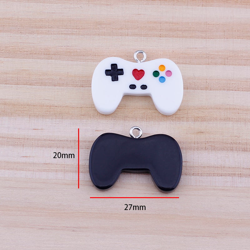 10 db 20 mm-es játéktábla gyanta bűbáj barkácsolás Kawaii 3D telefon kulcstartó karkötő fülbevaló haj medál varázs ékszerkészítéshez