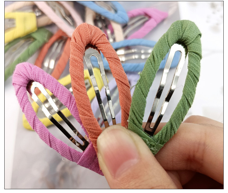 Egyszerű többszínű sifonfonal flanel bobby pin női esztétika lányos édes csíptetős koreai divatos hajkiegészítők új