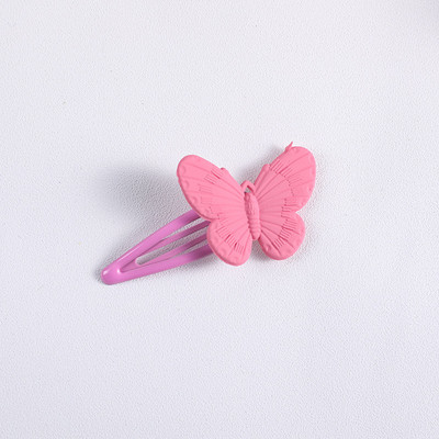 Rajzfilm Macaron Színes pillangós Bobby Pin Női Édes, Aranyos Csajos Kifinomult hajcsat Koreai alkalmi divatos hajkiegészítők