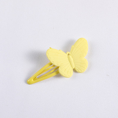 Rajzfilm Macaron Színes pillangós Bobby Pin Női Édes, Aranyos Csajos Kifinomult hajcsat Koreai alkalmi divatos hajkiegészítők