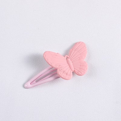 Rajzfilm Macaron Színes pillangós Bobby Pin Női Édes, Aranyos Csajos Kifinomult hajcsat Koreai alkalmi divatos hajkiegészítők