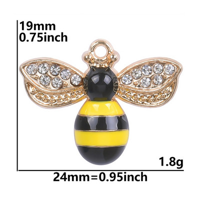 10Pcs/Lot Višebojni Y2K stilovi Životinje Insekti Leptiri Privjesci Privjesak podveski Za Diy Ogrlice Naušnice Veleprodaja nakita