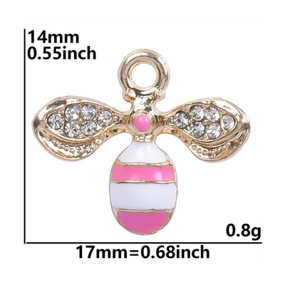 10Pcs/Lot Višebojni Y2K stilovi Životinje Insekti Leptiri Privjesci Privjesak podveski Za Diy Ogrlice Naušnice Veleprodaja nakita