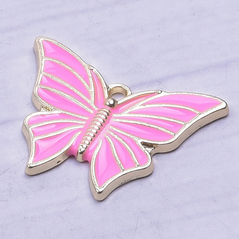 10Pcs/Lot Višebojni Y2K stilovi Životinje Insekti Leptiri Privjesci Privjesak podveski Za Diy Ogrlice Naušnice Veleprodaja nakita