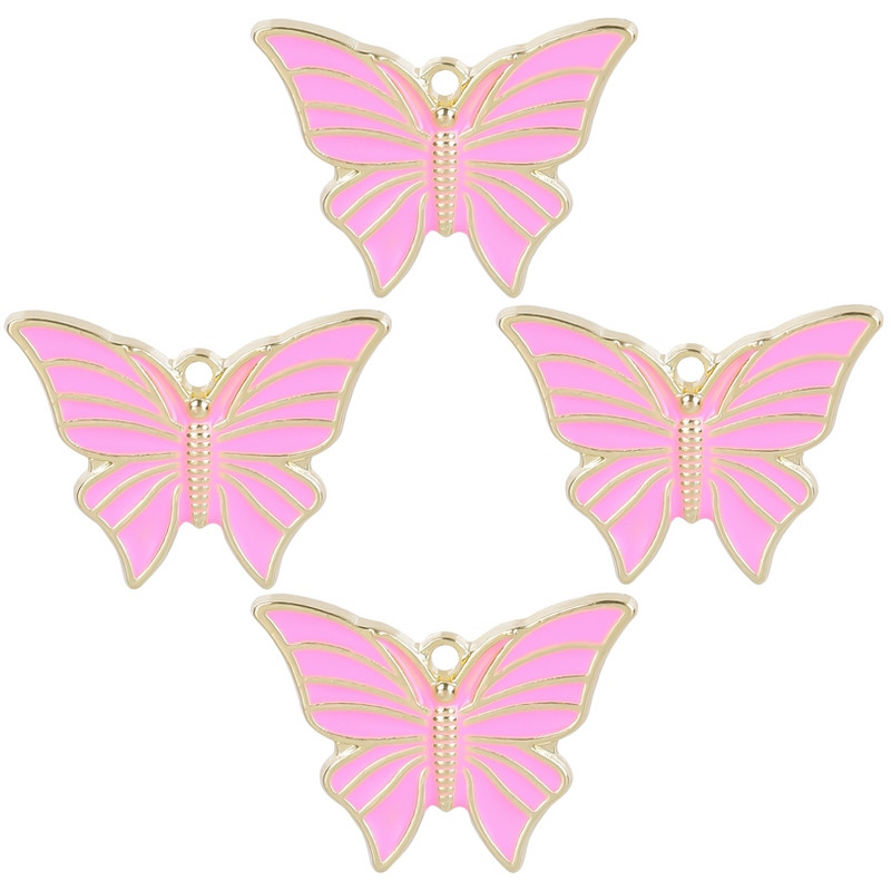 10Pcs/Lot Višebojni Y2K stilovi Životinje Insekti Leptiri Privjesci Privjesak podveski Za Diy Ogrlice Naušnice Veleprodaja nakita