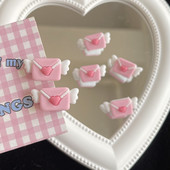 Mini Pink Envelope Angel Wings Heart hajcsat nőknek Édes Aranyos Csaj Esztétikus Báj Hajtűk Trend alkalmi hajkiegészítők