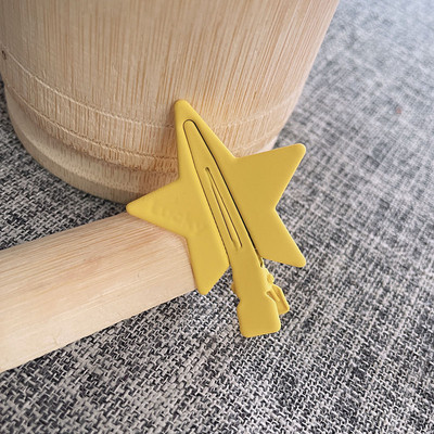 Egyszerű színes Pentagram hajcsavar nőknek Édes, aranyos lányos esztétika Kacsacsőrű klip Alkalmi klasszikus divatos hajkiegészítők