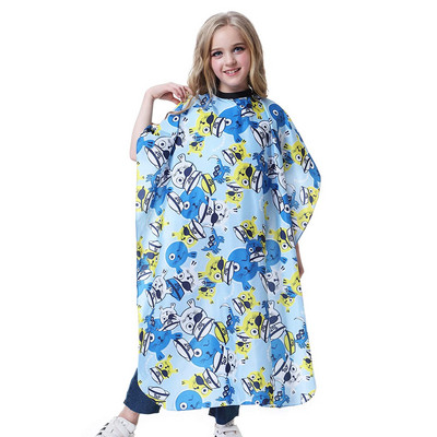 Kirpimo salonas Kirpyklos apsiaustas vaikams Vaikų formavimo poliesterio užvalkalas vandeniui atsparus šampūnas ir kirpimas buitinė suknelė prijuostė