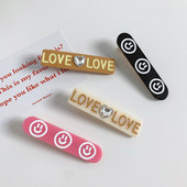 Noua agrafă de păr cu cristal de dragoste, culoare coreeană, pentru femei, dulci, drăguț, estetică, pentru fetițe, clemă pentru picior de rață, accesorii de păr la tendințe casual