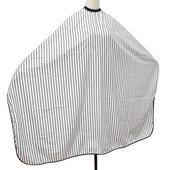 Prilagodljiva crno-bijela pruga Visokokvalitetna frizura Frizerska brijačka tkanina Vodootporna haljina Frizerski/brijački ogrtač