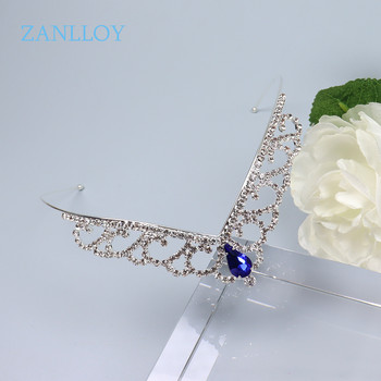 ZANLLOY 2022 Girls Headband Crystal Princess Party Tiara and Crown Wedding Flower Girl Rhinestone Gifts