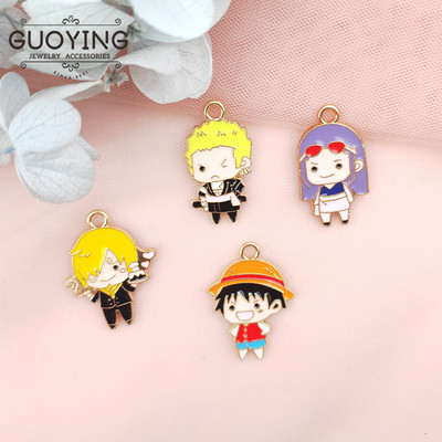 10db Alloy Drip Charm klasszikus rajzfilm anime karakteres fülbevaló medál barkács kulcstartó karkötő medál ékszer kiegészítők