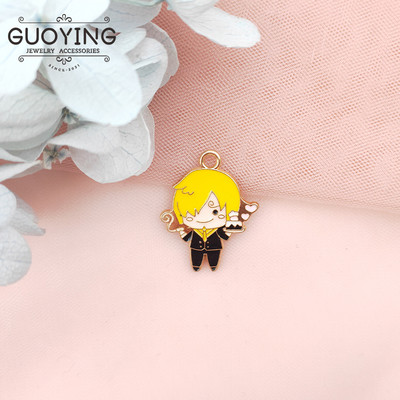 10db Alloy Drip Charm klasszikus rajzfilm anime karakteres fülbevaló medál barkács kulcstartó karkötő medál ékszer kiegészítők
