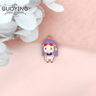 10db Alloy Drip Charm klasszikus rajzfilm anime karakteres fülbevaló medál barkács kulcstartó karkötő medál ékszer kiegészítők