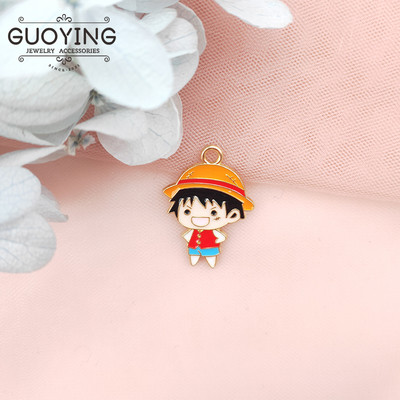 10db Alloy Drip Charm klasszikus rajzfilm anime karakteres fülbevaló medál barkács kulcstartó karkötő medál ékszer kiegészítők