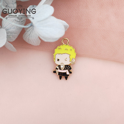 10db Alloy Drip Charm klasszikus rajzfilm anime karakteres fülbevaló medál barkács kulcstartó karkötő medál ékszer kiegészítők
