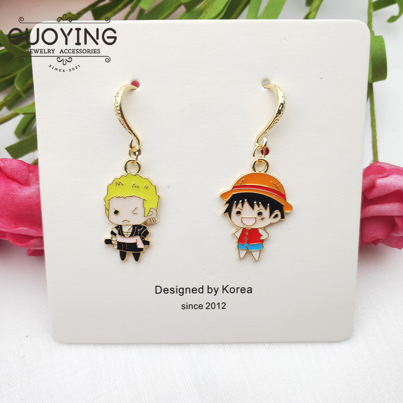 10db Alloy Drip Charm klasszikus rajzfilm anime karakteres fülbevaló medál barkács kulcstartó karkötő medál ékszer kiegészítők