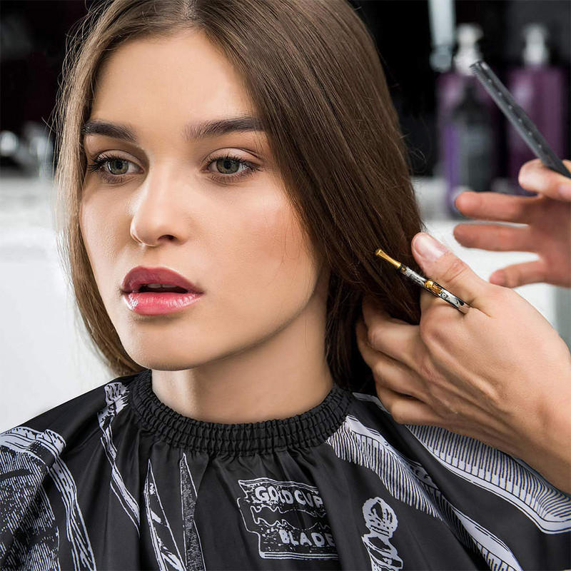 2tk Juuksevärvimine Juukselõikus Mantel Juuksuri Printimine Põll Veekindel riie Salong Juuksuri Riided Tükeldatud Juuksehari