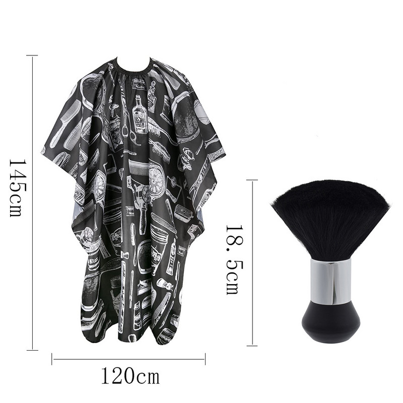 2tk Juuksevärvimine Juukselõikus Mantel Juuksuri Printimine Põll Veekindel riie Salong Juuksuri Riided Tükeldatud Juuksehari