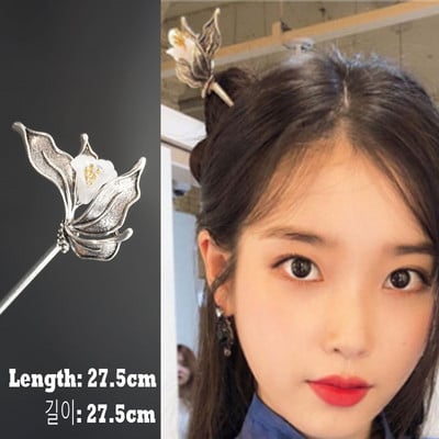 Retro elegáns koreai divat hajtű nőknek Hotel Del Luna 호텔 델루나 Hírességek Hajkiegészítők IU TV Ékszer Ajándék Dráma Hajtű