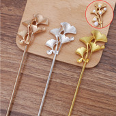 2 komada 42x31,5 mm lotos bakrene ukosnice Vilice za kosu Štapići Ukosnice Ukosnice Ukosnice Nalazi za odjeću za kosu DIY Vintage Dodaci za nakit