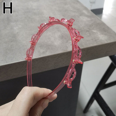 Traka za glavu Muškarci Žene Sportski obruč za kosu Alat za pletenje Višeslojna plastična kopča za kosu Dvostruke šiške Frizura Ukosnica Dodaci za kosu