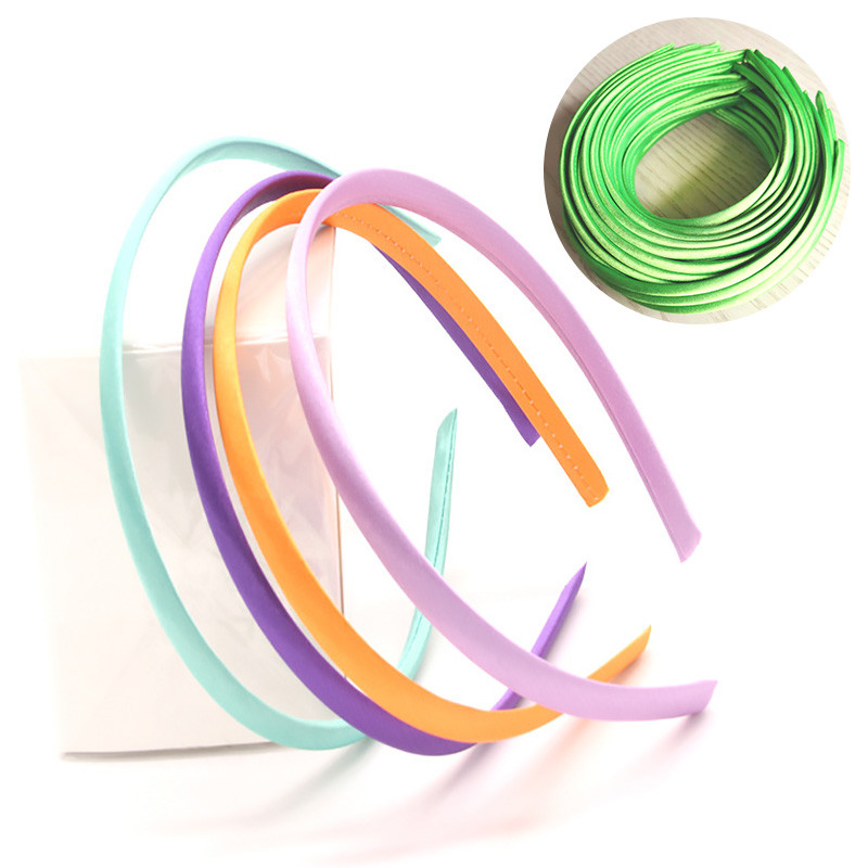 10 vnt 10 mm audiniu dengtas galvos apdangalas Candy Spalvoti plaukų lankeliai Tuščio pagrindo nustatymai Vaikams Mergaitėms Plaukų aksesuarai Dygliai