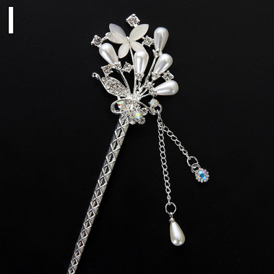 Modni cvijet Vilice za kosu Duge rese Ukosnice Stezaljke Ukrasni štapići za kosu Biserne perle Step Shake Za kinesku mladenku Nakit