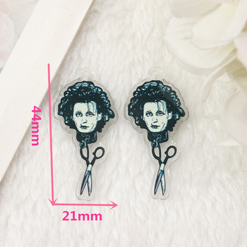 10Pcs Fashion Charms Creative Acrylic Jewlery Findings For Earring Necklace Diy Making