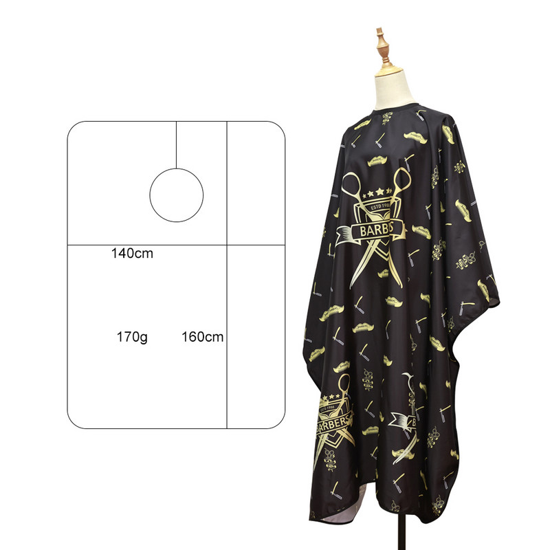 Κομμωτήριο Μόδας Μόδας Κούρεμα με λαιμόκοψη Αδιάβροχη φόρεμα κομμωτηρίου Αντιστατική κάπες χτενίσματος