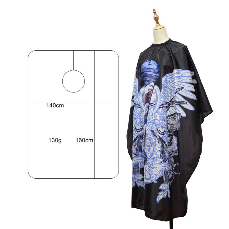 Kirpėjas Mėlynas kirpimas Audinys Kirpykla Prijuostė Plaukų kirpimas Cape Kirpykla Suknelė Kirpykla Kailis Kirpyklos salono aksesuaras