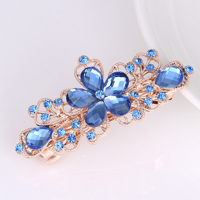 Модни кристални фиби за жени с пайети, розови цветя, панделки за коса с щипки, шноли за коса със страз, аксесоари за коса