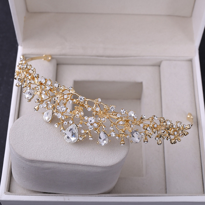 Barokové svadobné korunné princezné čelenky diadém svadobné vlasové šperky nevesta ozdoby na hlavu ples dievčatá čelenka doplnky