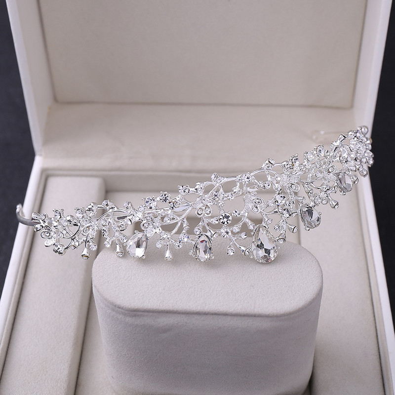 Barokové svadobné korunné princezné čelenky diadém svadobné vlasové šperky nevesta ozdoby na hlavu ples dievčatá čelenka doplnky