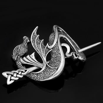 Norse Viking dragon Hair Pin Викинг бижута за жени Щипка за коса Косплей Бижута за парти