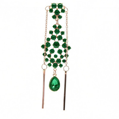 Homlok-hajtűk nőknek Etnikai strasszos medál hajtűdíszítéssel indiai hajékszerek fejdísz hajkiegészítők