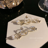 Elegantiškas plaukų segtukas Prabangus Kalnų krištolas plaukų segtukai Moteriški perlai plaukų rankenos varlės sagtis galvos apdangalui drugelių plaukų priedai