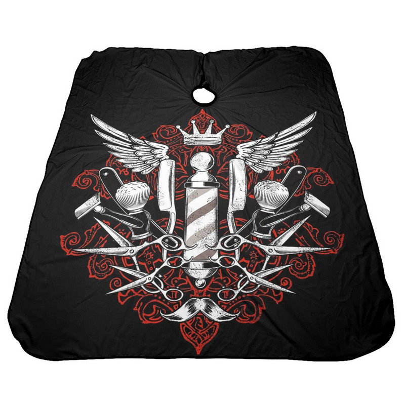 Κουρέας Μαύρο κούρεμα πανί Ποδιά κομμωτηρίου Hair Cut Cape Φόρεμα κομμωτηρίου Παλτό κομμωτηρίου Barbershop Salon αξεσουάρ