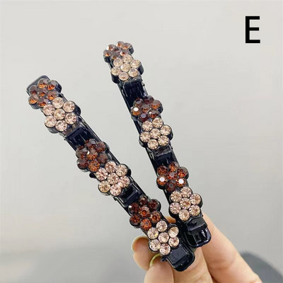 2kom modne ženske kopče za kosu Svjetlucavi umjetni kristalni cvjetovi Zvjezdaste ukosnice sa šiškama Bočna kopča fiksnog oblika Pokrivala za djevojke