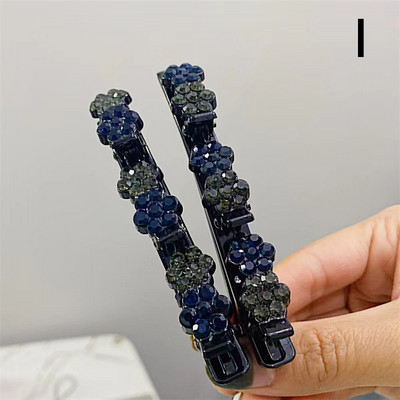 2kom modne ženske kopče za kosu Svjetlucavi umjetni kristalni cvjetovi Zvjezdaste ukosnice sa šiškama Bočna kopča fiksnog oblika Pokrivala za djevojke