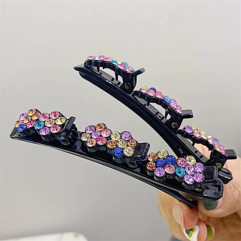 2kom modne ženske kopče za kosu Svjetlucavi umjetni kristalni cvjetovi Zvjezdaste ukosnice sa šiškama Bočna kopča fiksnog oblika Pokrivala za djevojke