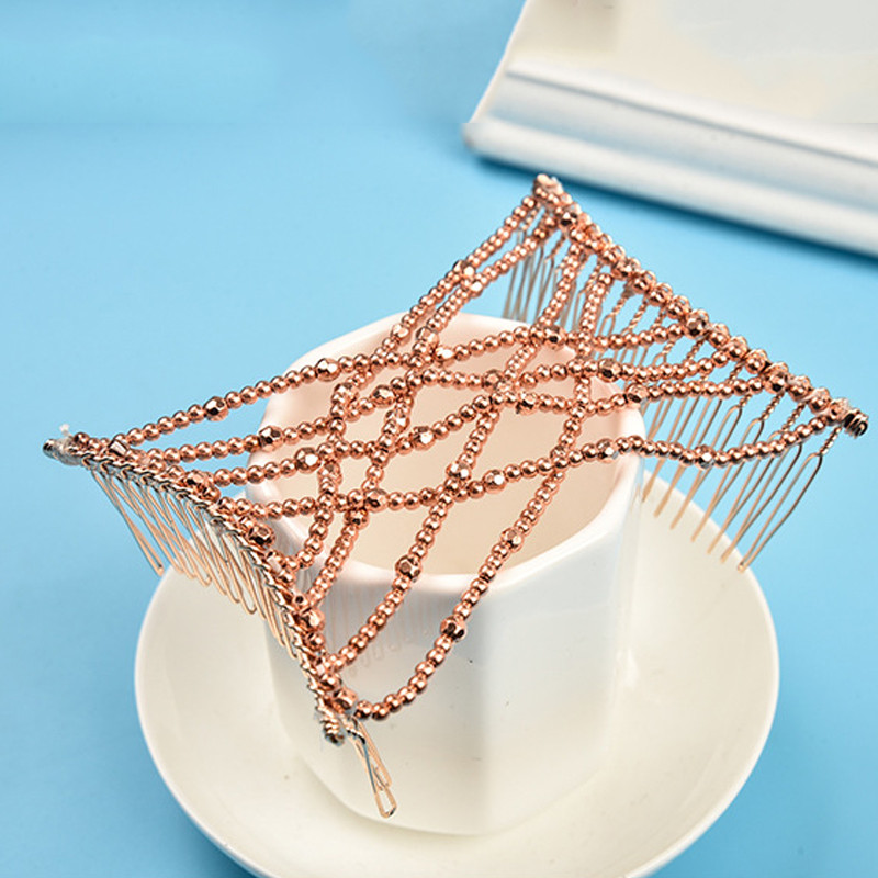 Nauji vintažiniai stebuklingi karoliukai, tempiantys plaukus šukomis, slankiojančios šukos su dvigubu segtuku, moteriškų elegantiškų plaukų segtukų papuošalų aksesuarai