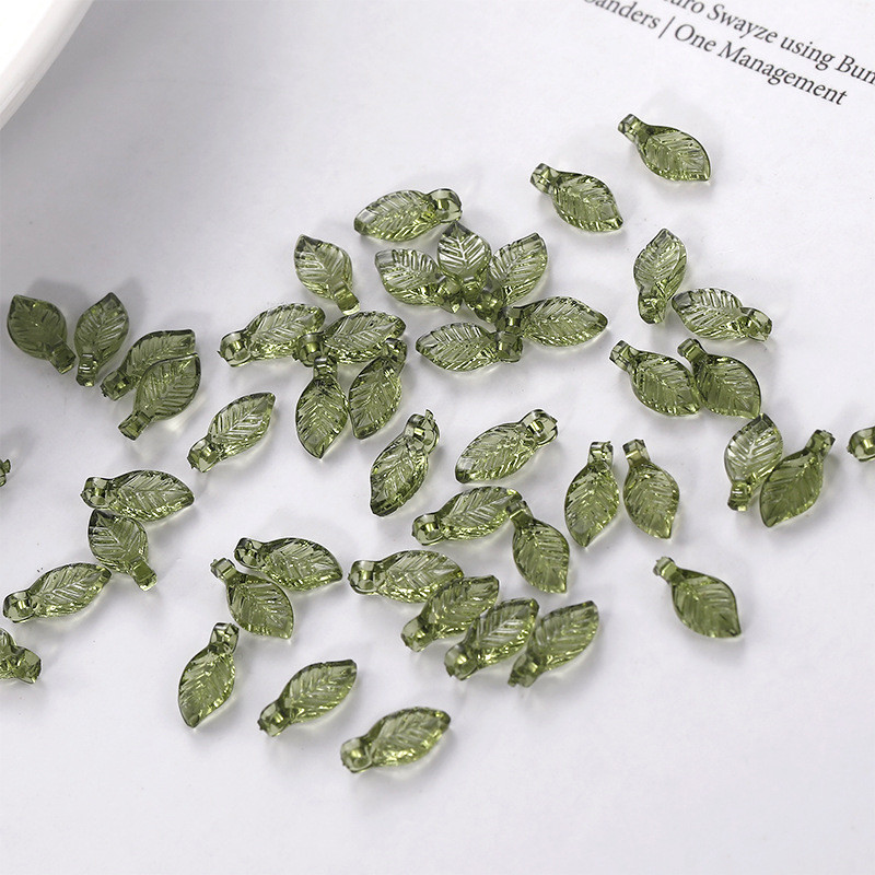 10/100db Gyöngyharang orchidea medál sztereoszkópikus levél virág barkácsoláshoz nyaklánc karkötő kulcstartó ékszer kiegészítők