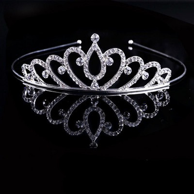Princess Kristály Tiarák és Koronák Fejpánt Gyereklányok Szeretnek Menyasszonyi Bálba Korona Esküvői Party Kiegészítők Hajékszerek EA