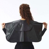 Crni profesionalni frizerski salon Frizerski dvoslojni šal Obojana kosa zapečena u ulju za trajnu vodootpornu ogrtač do pola dužine protiv obraštanja