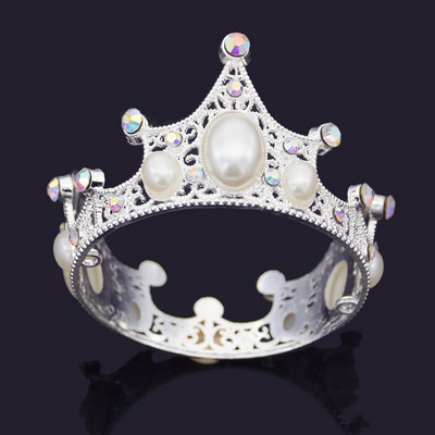 Menyasszonyi Esküvő Tiaras Kristály Kis Korona Britthday tortasütés dekoratív Fej Ékszer Gyerek Kis Diadem Haj Kiegészítők